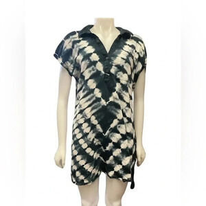 Rock &  Republic Tie Dye Polo Mini Dress Tunic Size Large